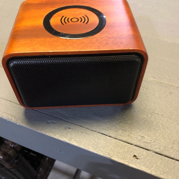 Portable Audio & Video Wood Bluetooth Speaker With Wireless Charging
